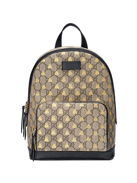 gucci bee supreme backpack|gucci bee crossbody bag.